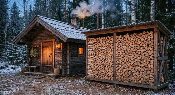 Укладка дров в Троицке, проспект Овражная, 35Б